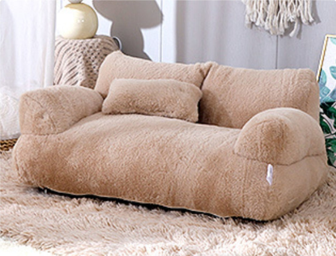 Luxury Plush Winter Cat Bed
