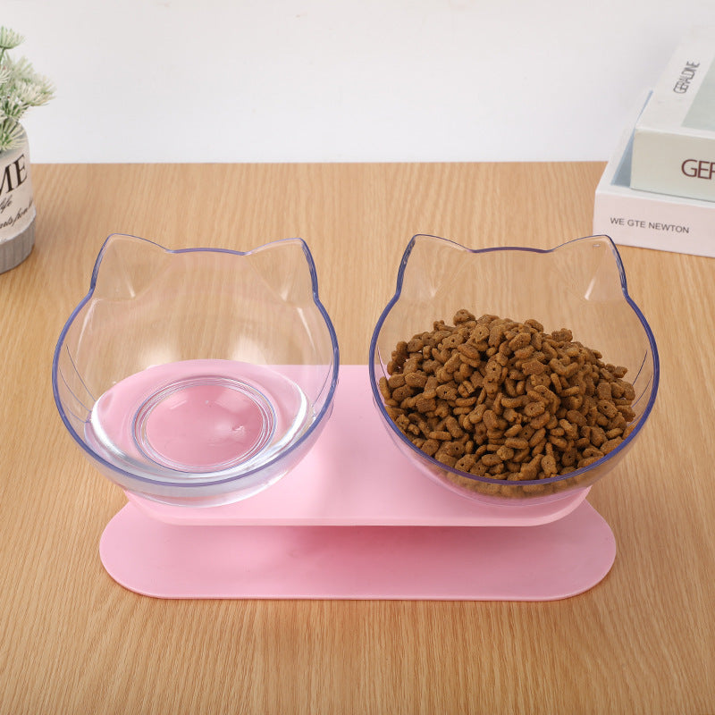 Inclined Transparent Cat Ear Bowl
