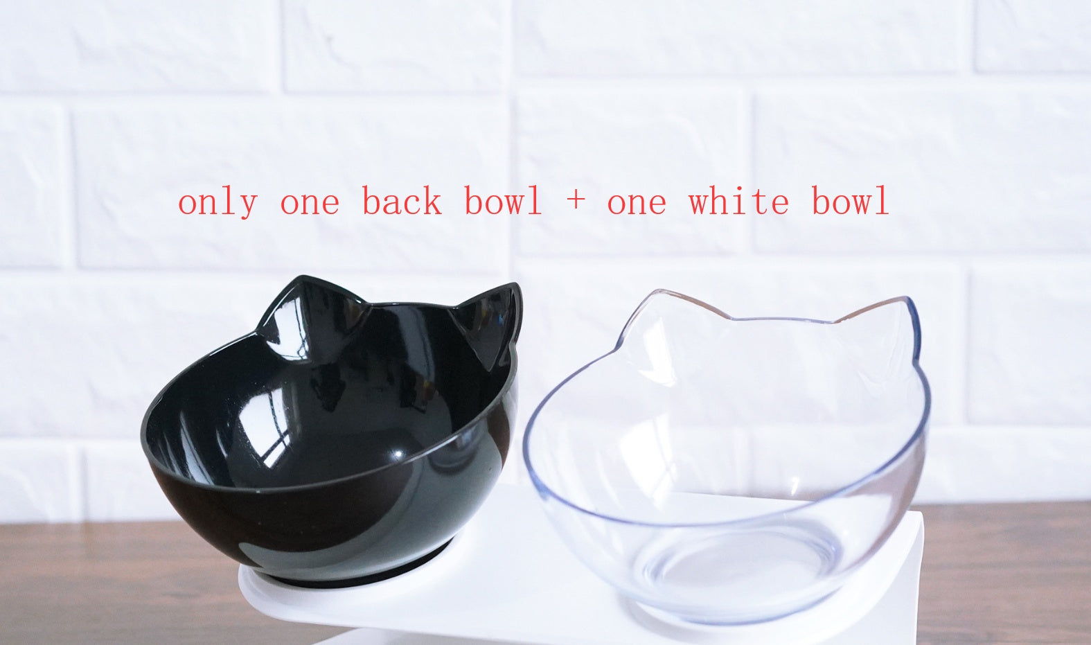 Inclined Transparent Cat Ear Bowl