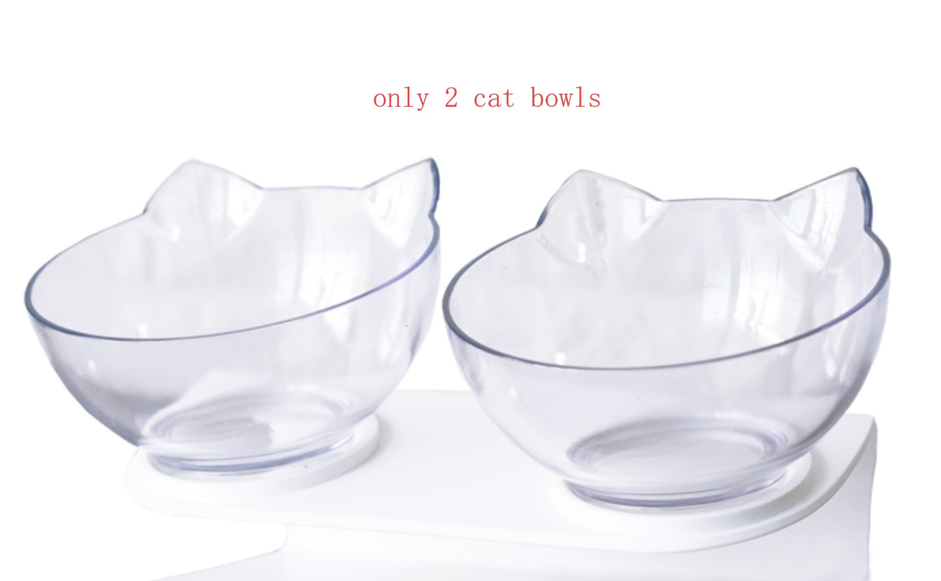 Inclined Transparent Cat Ear Bowl