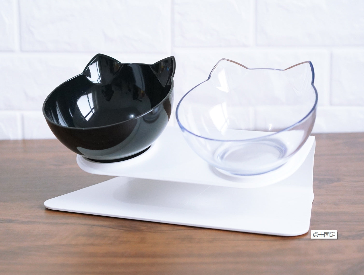 Inclined Transparent Cat Ear Bowl