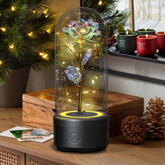 2-in-1 Rose LED Bluetooth Speaker