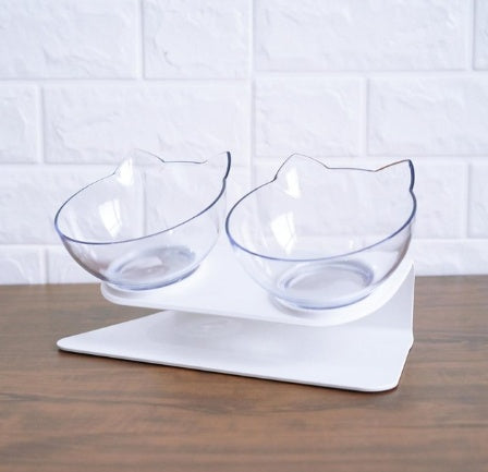 Inclined Transparent Cat Ear Bowl