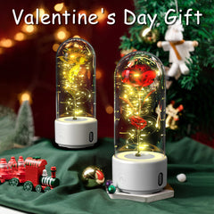 2-in-1 Rose LED Bluetooth Speaker