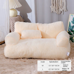 Luxury Plush Winter Cat Bed