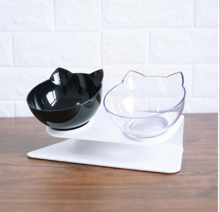 Inclined Transparent Cat Ear Bowl