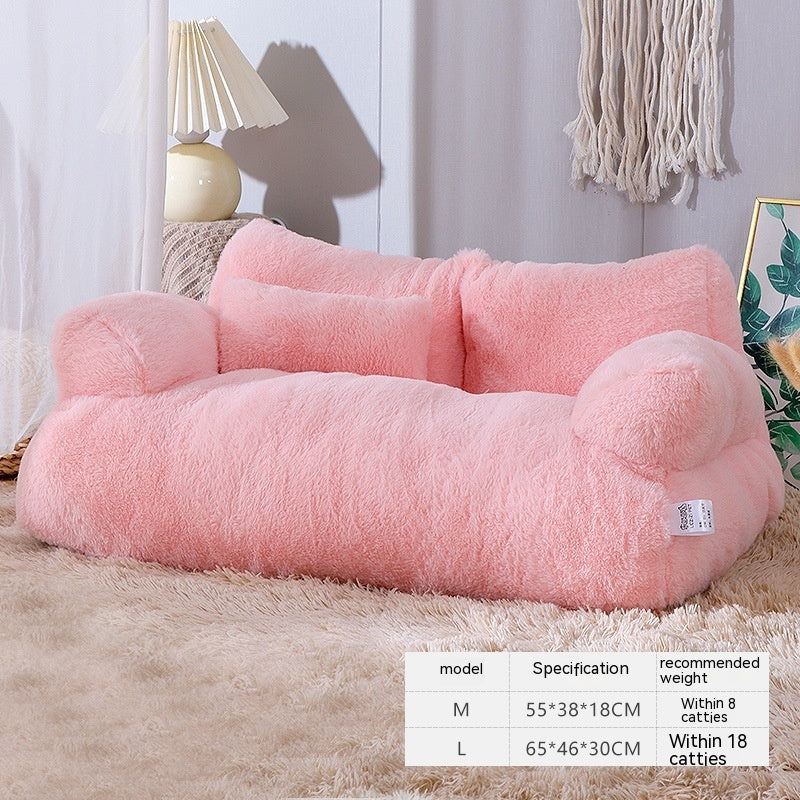 Luxury Plush Winter Cat Bed