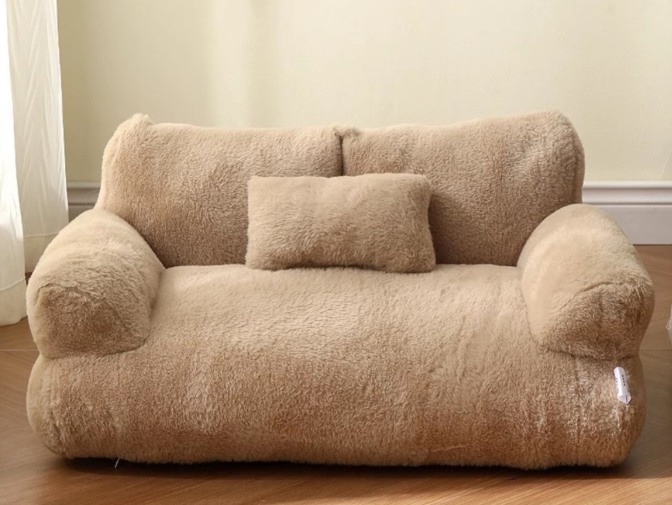 Luxury Plush Winter Cat Bed