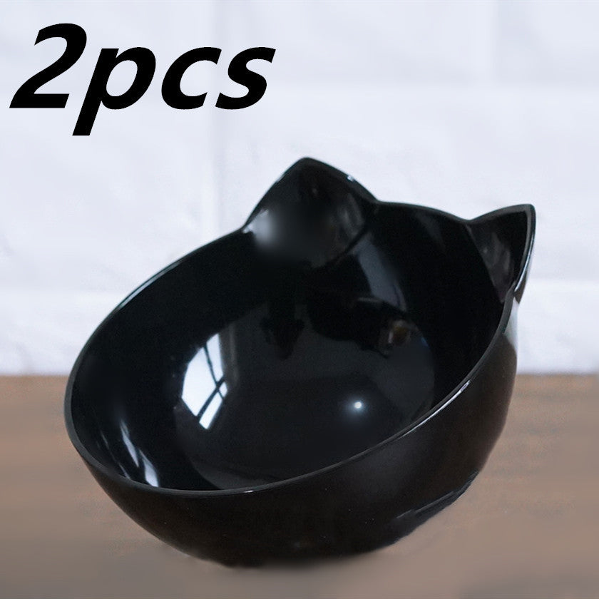 Inclined Transparent Cat Ear Bowl