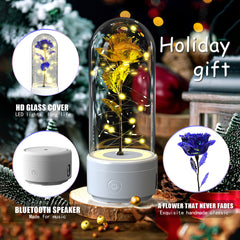 2-in-1 Rose LED Bluetooth Speaker