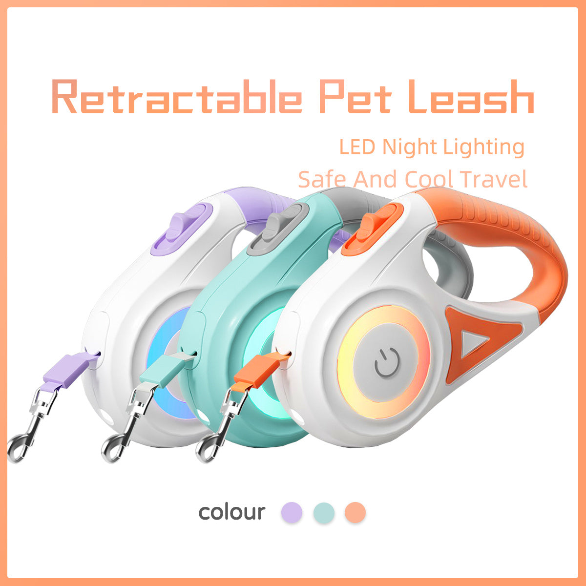 Retractable Dog Leash and Collar
